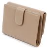 Бумажник двойного сложения с тиснением, чтобы царапины были менее заметны PH0537 Песочный шов 52915 [Kitamura] Бежевый/Слоновая кость