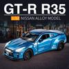 1/32 Nissan Skyline Ares GTR R34 R35 Alloy Sports Car Model Diecast Metal Toy Vehicles Car Model Simulation Collection Kids Gift