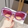 Cat Eye Style Fashion Sunglasses In Jelly Color Frame Composite Material With Metal Hinges Pc Lenses Decorative Eyewear