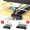 Кабельный органайзер, держатель для проводов, гибкая намотка USB-кабеля, аккуратные силиконовые зажимы для мыши, клавиатуры, защита для наушников