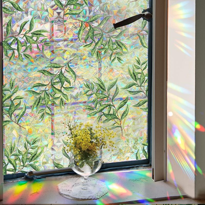 Stained Glass Window Film Window Privacy Film Daisy Window Sticker Vinyl Glass Window Films Home Aesthetic Decor Room Decor