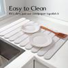 Foldable Stone Dish Drying Mat Diatomite Tableware Pads Non-slip Reusable Dish Drainer Mat Kitchen Accessories