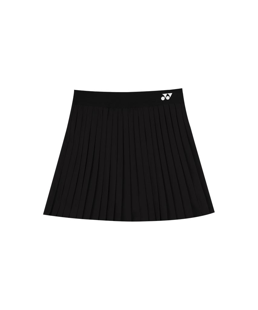Женская плиссированная теннисная юбка Yonex 265Ps001F Черная с поясом