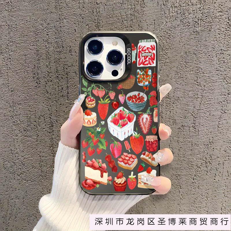 Милый клубничный десерт для чехла на мобильный телефон Apple iPhone11/12/13/14/15/16PRO MAX
