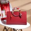 Unique red wedding bag for women 2024 new model, high-end crossbody large-capacity bridal bag, handbag for weddings