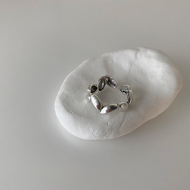 Модные нерегулярные кольца в форме сердца, преувеличенные панк-гладкие серебряные кольца для женщин, регулируемые открытые кольца для пальцев, ювелирные изделия для вечеринок, подарки