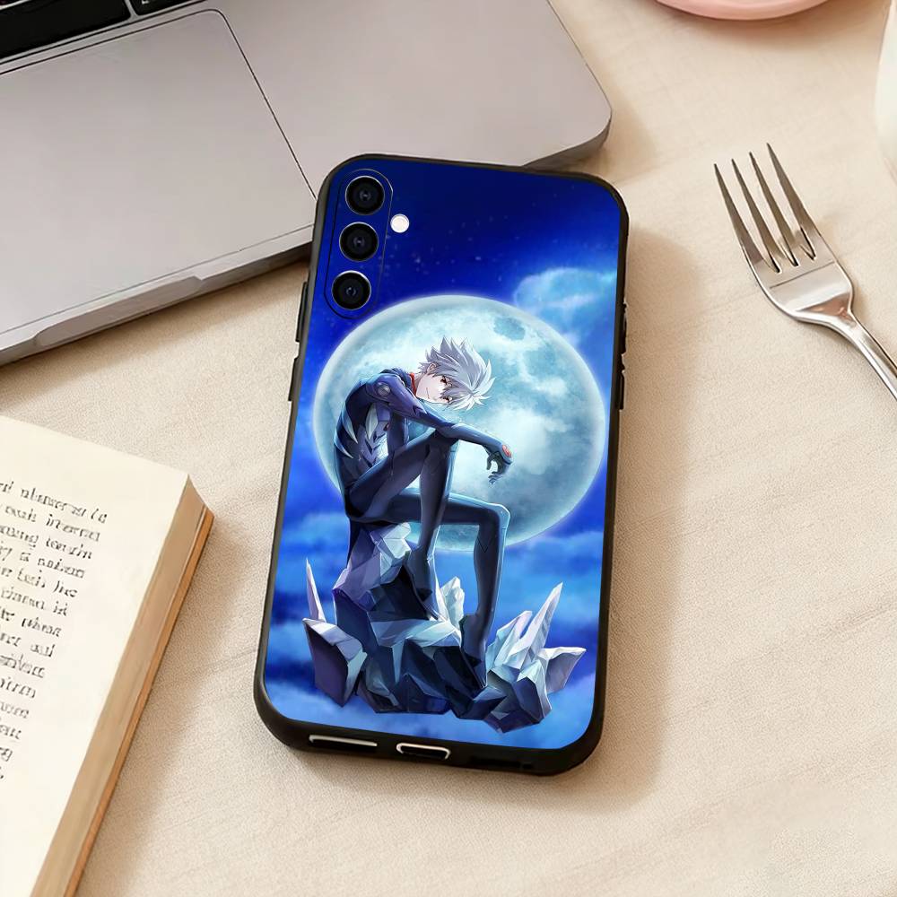 Неоновый G-Genesis E-Evangelion Чехол для телефона Samsung Galaxy A73,A72,A71,A70,A53,A52,A51,Другие Мягкий Черный Чехол