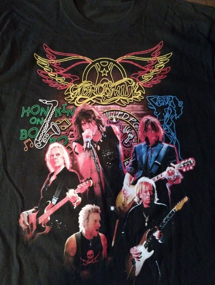 Rare AEROSMITH HONKIN' ON BOBO Gift For Fan Black All Size Shirt AC917 Unisex T-Shirt