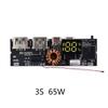 PD 65W 100W Power Bank 5-port Two-way Fast Charging Mobile Power Module for High Capacity 18650 Battery Assemble 30000/40000MA