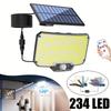 234LED Outdoor Solar Light Solar Motion Sensor Floodlight  with Remote Dusk To Dawn LED Solar Wall Light Solar Courtyard Light