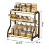Kitchen Storage Rack Seasoning Rack Countertop Soy Sauce Seasoning Storage Rack Household Appliances