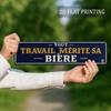 Винтажная французская алюминиевая пивная вывеска, деревенское украшение стены в виде короны для домашнего бара, мужской комнаты, смешной юмористический пабный подарок