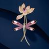 The Dragonfly Lotus Crystal Brooch Exudes A Luxurious and Sophisticated Charm. The Brooch Is Exquisite and Anti-glare