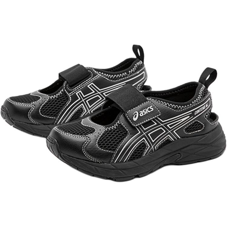 Asics Детские сандалии серии Contend MJ PS Удобные Универсальные Низкие Сандалии Детские сандалии Черный 1014A383-001