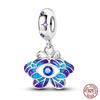 100% 925 Silver Fantasy Flying Dragon Mysterious Butterfly Charms Pendants Fit Qikaola Original Bracelets DIY Jewelry