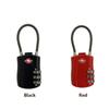 Security Multi-purpose TSA Customs Lock Anti-theft Safely Code Lock 3 Digits TSA Steel Wire Lock
