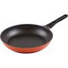 Wahei Freiz Large Frying Gas Stove Calbic Pan, 30cm, Only, PFOA-Free, Fluoroplastic-Coated, Orange, (RA-9688)