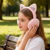 Зимние теплые грелки для ушей с кошачьими ушками, блестящие ушки, плюшевые наушники для женщин, игривые наушники для девочек, защита от холода, теплые, горячие для улицы