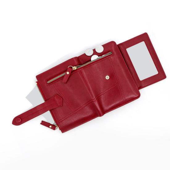 Женский кошелек на пуговицах, мини-женский маленький кошелек для монет, держатель для карт