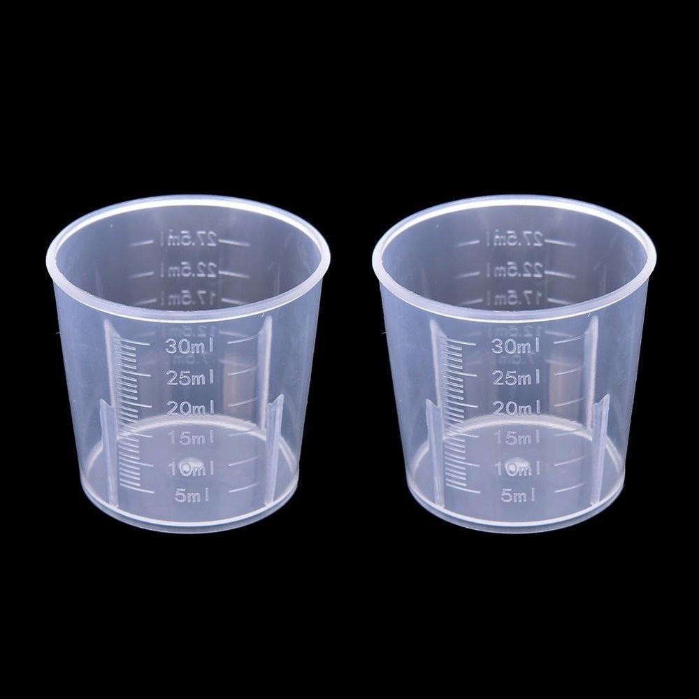 6Pcs/set 20ml/30ml/50ml/250ml/500ml/1000ml Clear Plastic Graduated Measuring Cup for Baking Beaker Liquid Measure Jug Cup Container