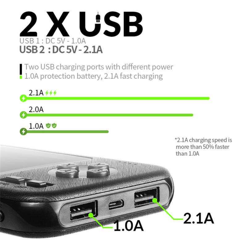 Встроенная 416 игр, портативная игровая консоль, большая емкость аккумулятора, портативный аккумулятор с быстрой зарядкой