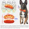 Игрушки для жевания собак в форме хот-дога с пищащим звуком для чистки зубов у средних и больших собак, для обучения жеванию, снятия беспокойства, прочная интерактивная игрушка для домашних животных