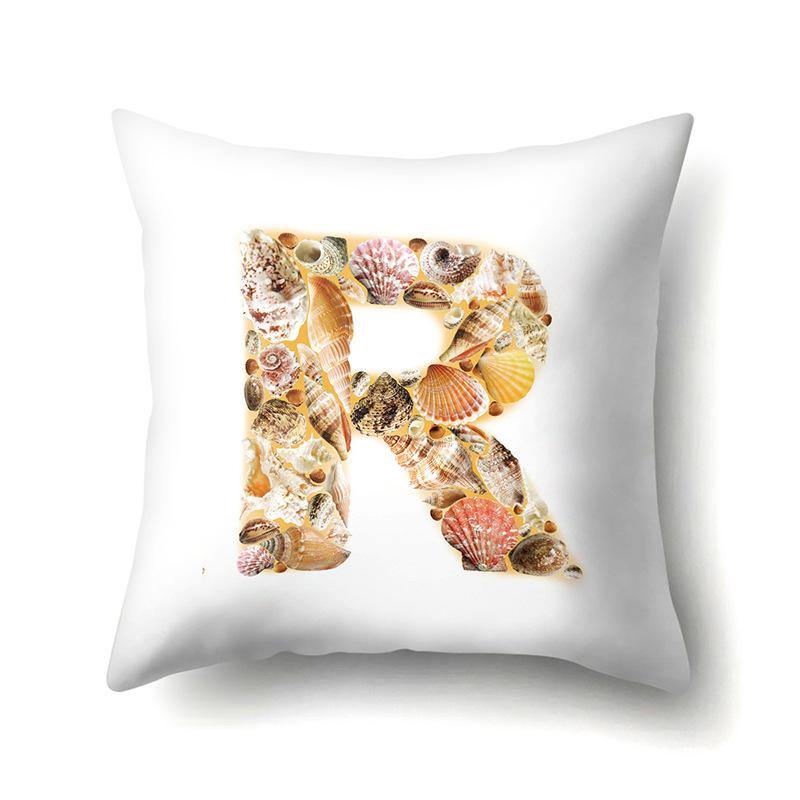 Полиэстеровая наволочка Автомобильная декорация Дом Наволочка с принтом 26 английских букв