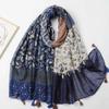 2024 Spring And Autumn Winter New Cotton And Hemp Long Thin Scarf Travel Versatile Sunscreen Warm Shawl For Women