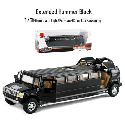 Cailexin Hummer H6 1:32 Шестидверная модель автомобиля из сплава со звуком и светом, инерционная - 57135