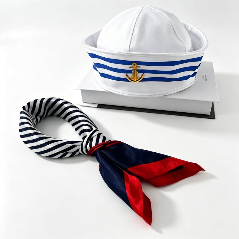 LED Light Up Navy Captain Sailor Hat LED White Flashing cap Nightclub Bar Cosplay Halloween Festival Party Costume Props