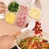 Кухонная тарелка для закусок из зеленого лука, имбиря и чеснока, с отделениями, 6 ячеек, для подготовки ингредиентов для хот-пота, разделенная тарелка