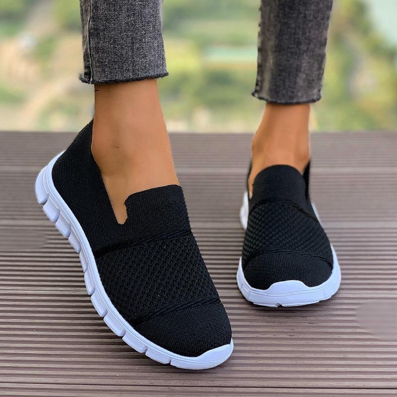 Летняя новая повседневная обувь, дышащая сетка, круглый носок, удобная повседневная обувь, женская, внешнеторговая, трансграничная, большого размера, женская обувь