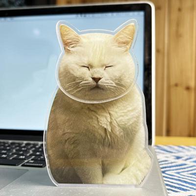 Смайлики с качающейся головой кошки, украшения для автомобиля, милый пупс-котенок, украшение для приборной панели автомобиля, акриловые пупс-кот, автомобильные аксессуары