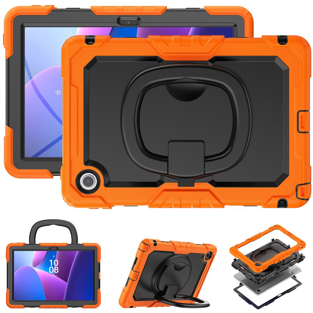 Для Lenovo Tab 10.1 (2025) TB-311XU/Tab TB311FU Чехол Кольцо Подставка ПК+Силикон Противоударная Накладка для Планшета