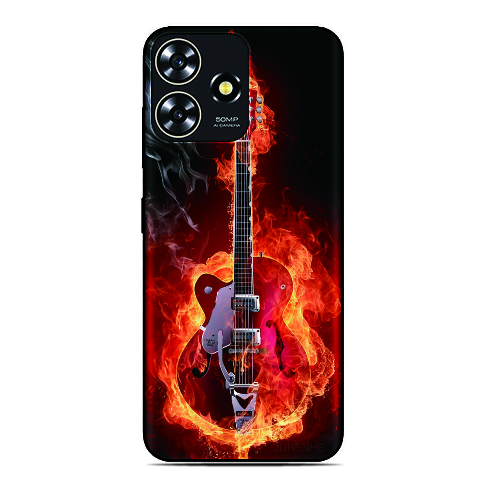 Flame Musica Phone Case For Blackview Wave 9C 8C 6C Shark 9 Color 8 Oscal C80 C70 C60 C30 C20 Pro Flat 2 1C 2C Tiger 13 12 Cover