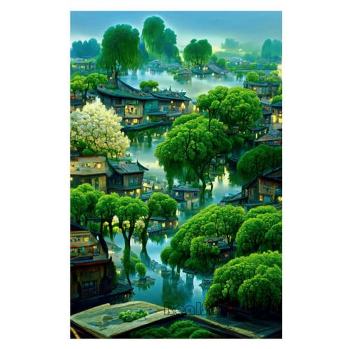 Diamond Painting Romantic Pink Flower House Castle Scenery Diamond Mosaic Embroidery Rhinestone DIY Princess Bedroom Decor S403