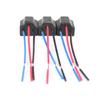 H4 Three Holes Ceramic Wire Wiring Car Head Light Bulb Lamp Harness Socket Plug