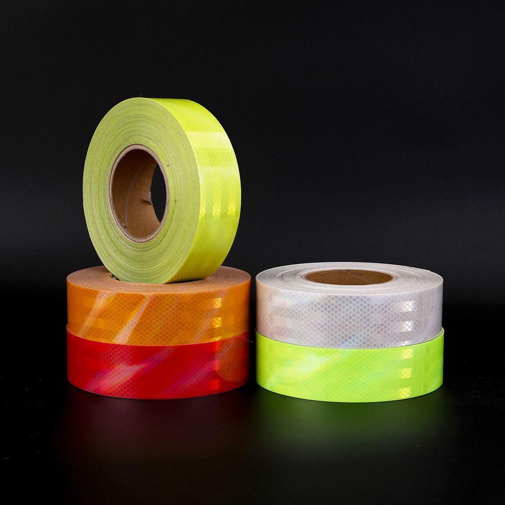 Reflective Film Roll: Waterproof, Adhesive-Backed Strips for Night Traffic Safety and Warning Markings.