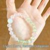 Women's Luxury Rose Quartz & Prehnite Crystal Bracelet - Perfect Gift for Girlfriend or Bestie