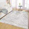 Imitation Wool Rug Artificial Sheepskin Fluffy Plush Carpet for Bedroom Soft Warm Home Decor Children Rugs Living Room Rug White