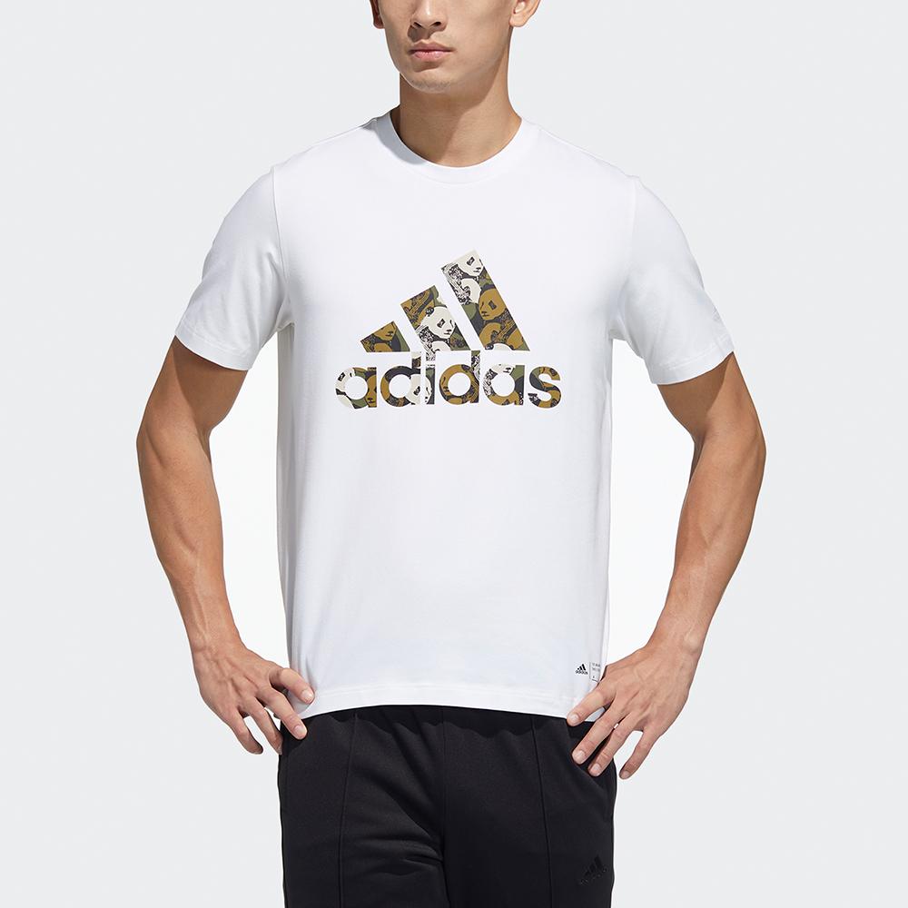 Adidas T Shirts Unisex White Crew Neck Moderate Straight Fit