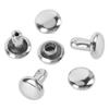 500 Sets Double Cap Rivet 5x5mm Stainless Steel Rivet Stud Kit for Leather Craft Clothing