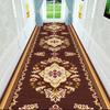 Retro Luxury Gray Long Carpet Home Decoration Hotel Corridor Entrance Doormat Stair Mat Customizable Non-slip Carpet