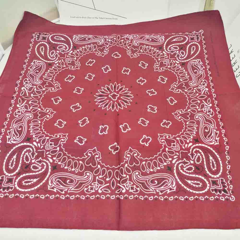55cm*55cm Women Hip Hop Head Wrap Paisley Neck Wrist Band Scarves Handkerchief Square Scarf Bandana