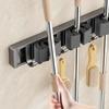Держатель для швабры, крючки, инструменты для ванной комнаты, стеллаж для хранения, практичный зажим, органайзеры с крючками, компактные слоты для вешалок, держатель для швабры