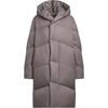 Originals Long Down Jacket Goose Hooded Solid Color Long Coat Women Jackets Charcoal-Gray JD3784