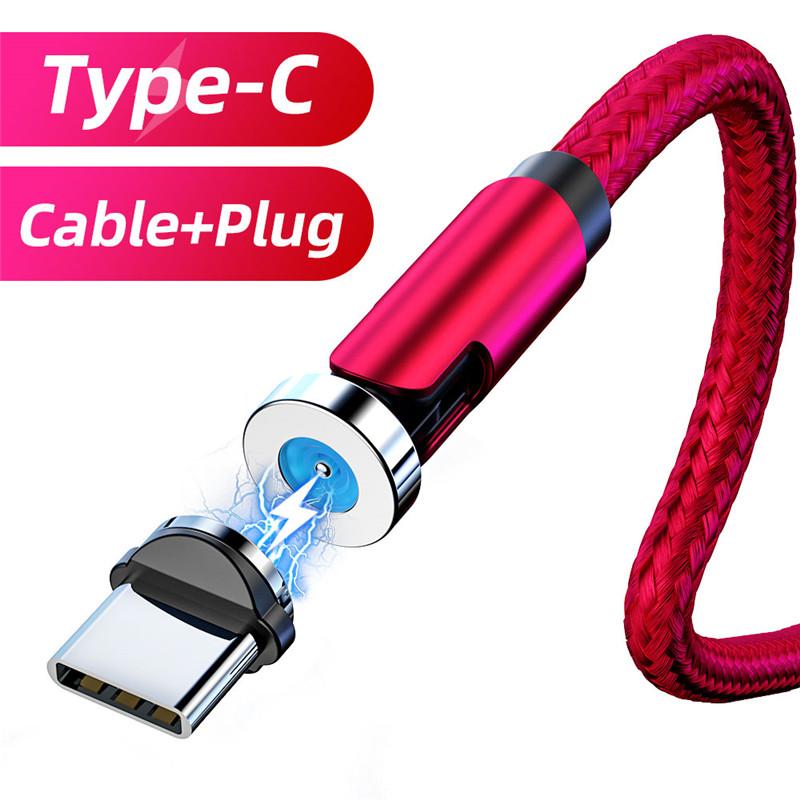 FONKEN 540o Вращение Магнитный кабель Micro USB Магнитное зарядное устройство Кабель Вращающийся USB Тип C Магнит Кабель для iPhone Xiaomi Samsung Cord