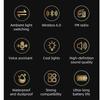 Мотоциклетный шлем Гарнитура Стерео Bluetooth 6.0 Громкая связь IP65 Водонепроницаемый Наушник С FM-радио Трехцветная Окружающая подсветка