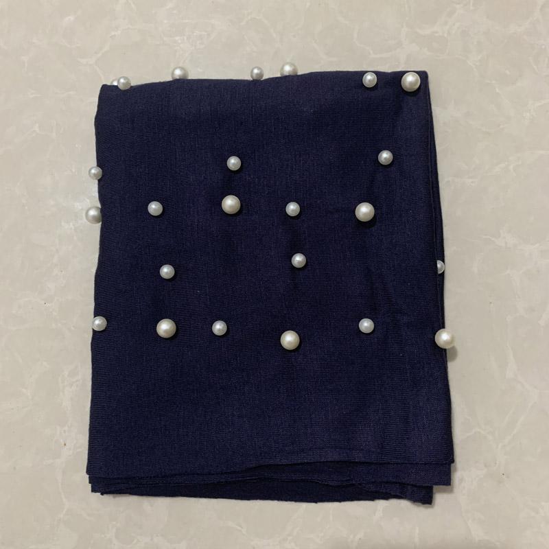 Новый Эластичный Мусульманский Женский Трикотажный Хиджаб Хлопковый Скрученный Тюрбан Кепки Женский Головной Платок Обертывания Жемчуг Тюрбан Женский Индийская Шляпа