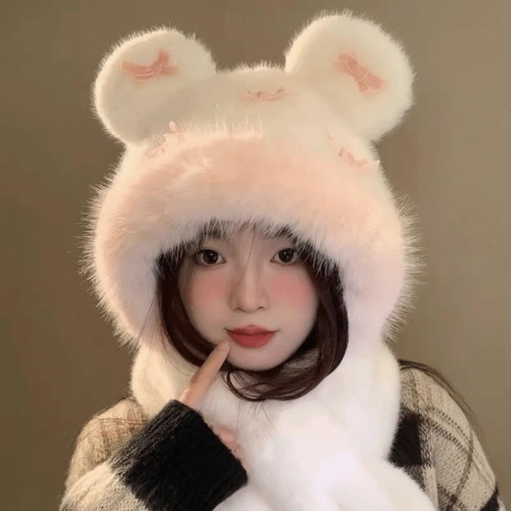 Защита слуха Шапка-ушанка с защитой слуха Утолщенная шапка Лей Фэн Балаклава Женская/Для девочек